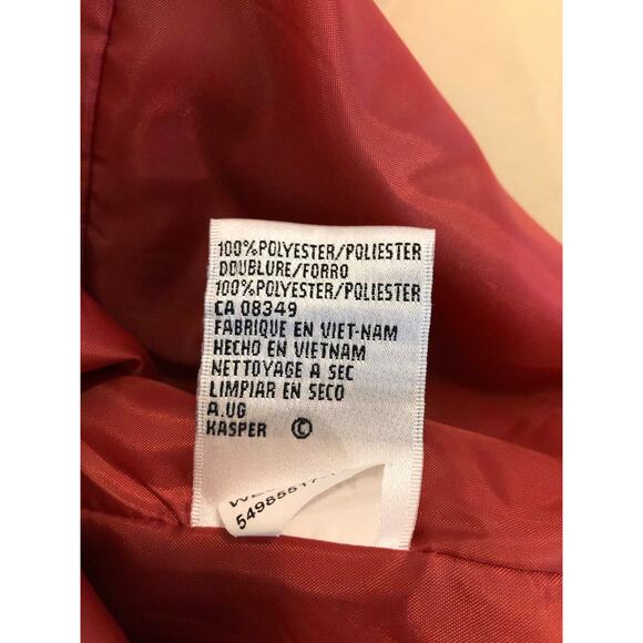 Collection For Le Suit Women Plus 20W Red Lapel Notch Collar 3 Buttons Closure - Picture 6 of 9